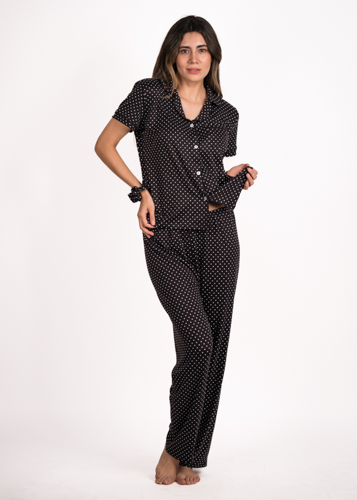 F2- Pantalón y Blusa de Botones Manga Corta